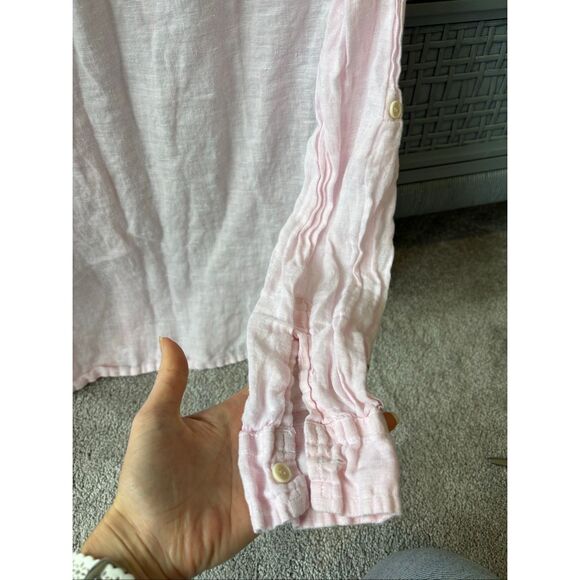 CP Shades Linen Marella Button Down Tunic Pastel Pink, Small, $235 C31 - Picture 8 of 8